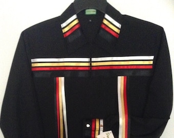 Native American Regalia Traditional BLACK Pow Wow Ribbon Shirt©