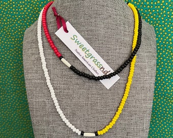 Native American Regalia Traditional FOUR DIRECTIONS Necklace