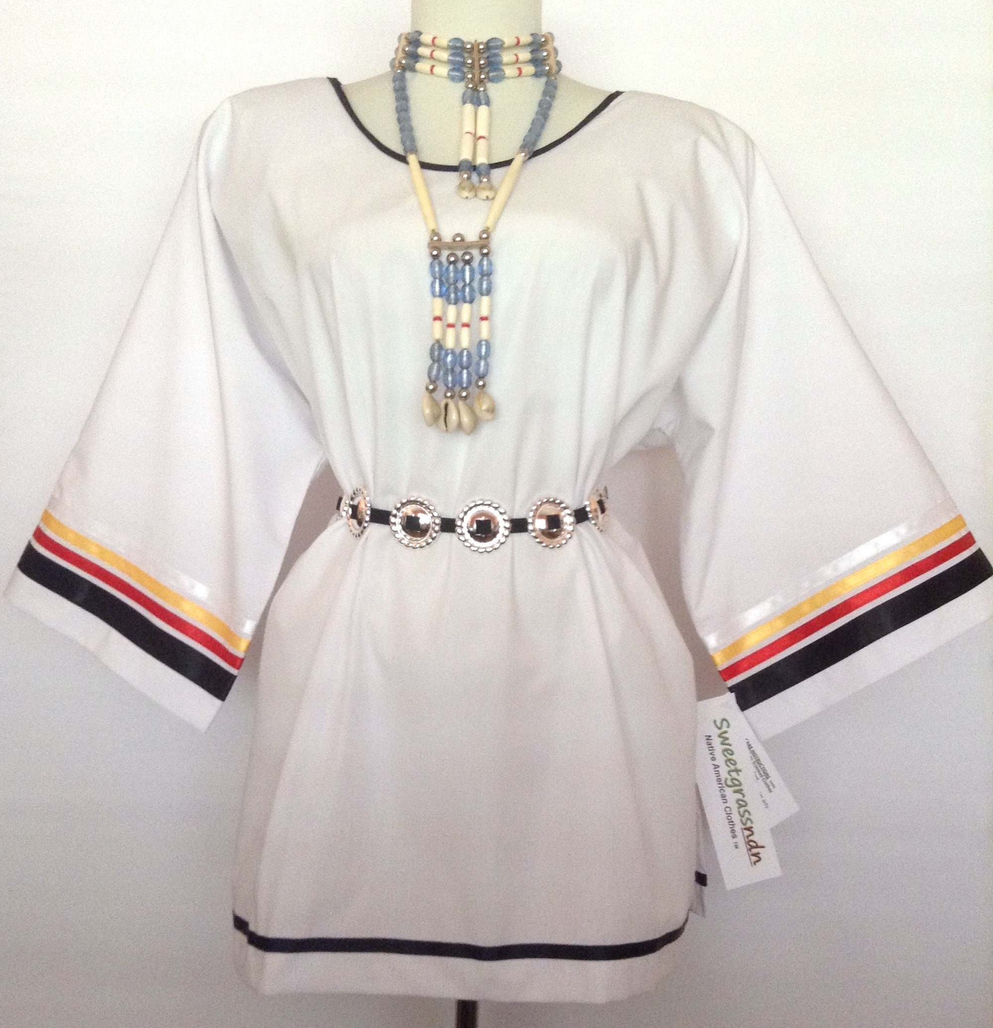 Native American Regalia Traditional Pow Wow Ladies BLACK Ribbon Dress ...