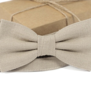 Beige color bow tie | beige ties for men, wedding ties and pocket squares, mens neckties