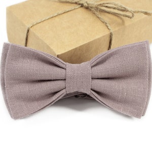 Dusty Mauve bow tie for wedding perfect gift for groomsmen / Handmade gift for men
