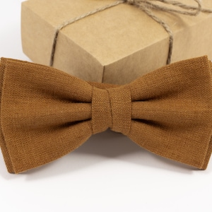 CINNAMON groom wedding bow tie Brown bow tie