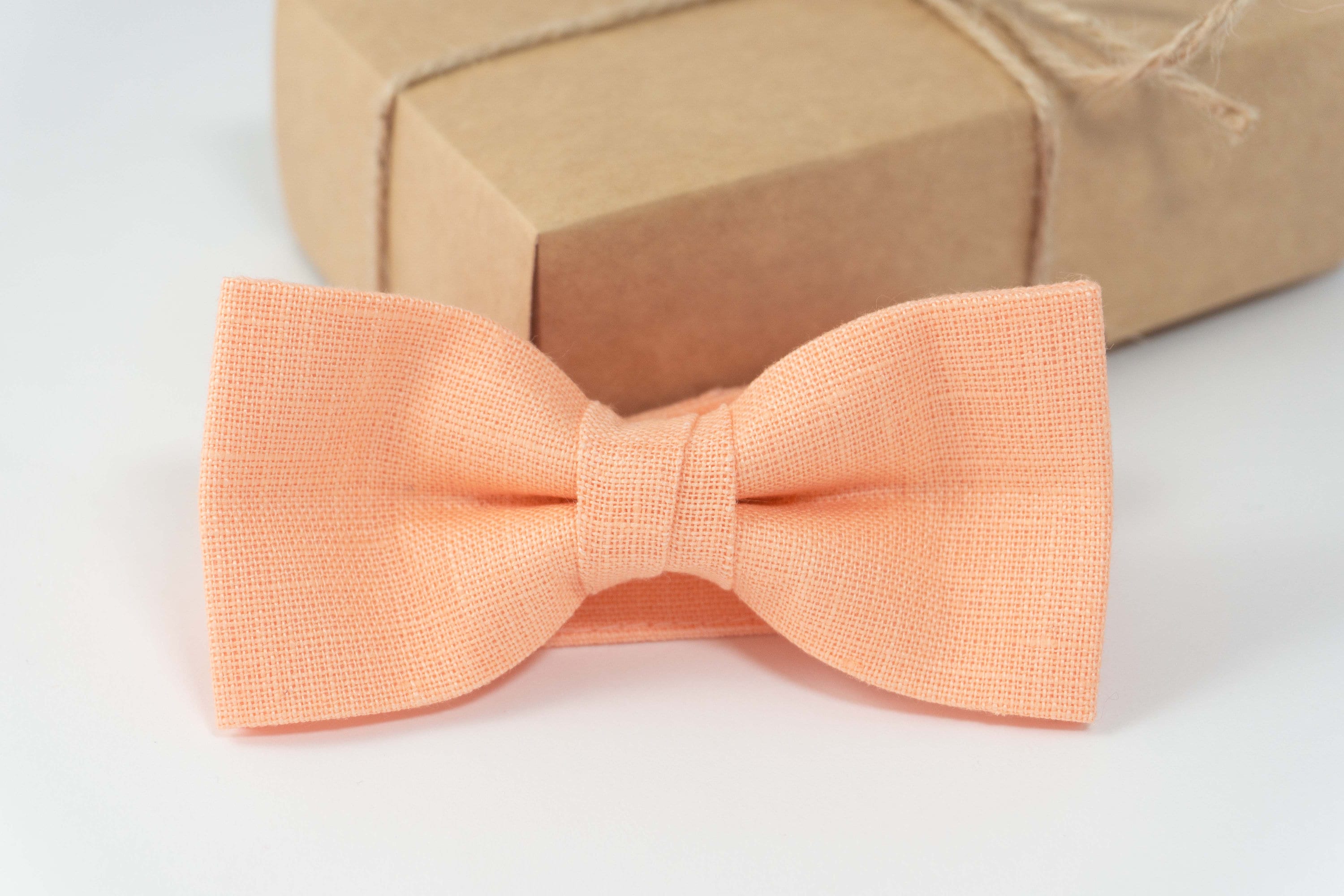 Peach color mens bow ties ties for men groomsmen bow ties Etsy