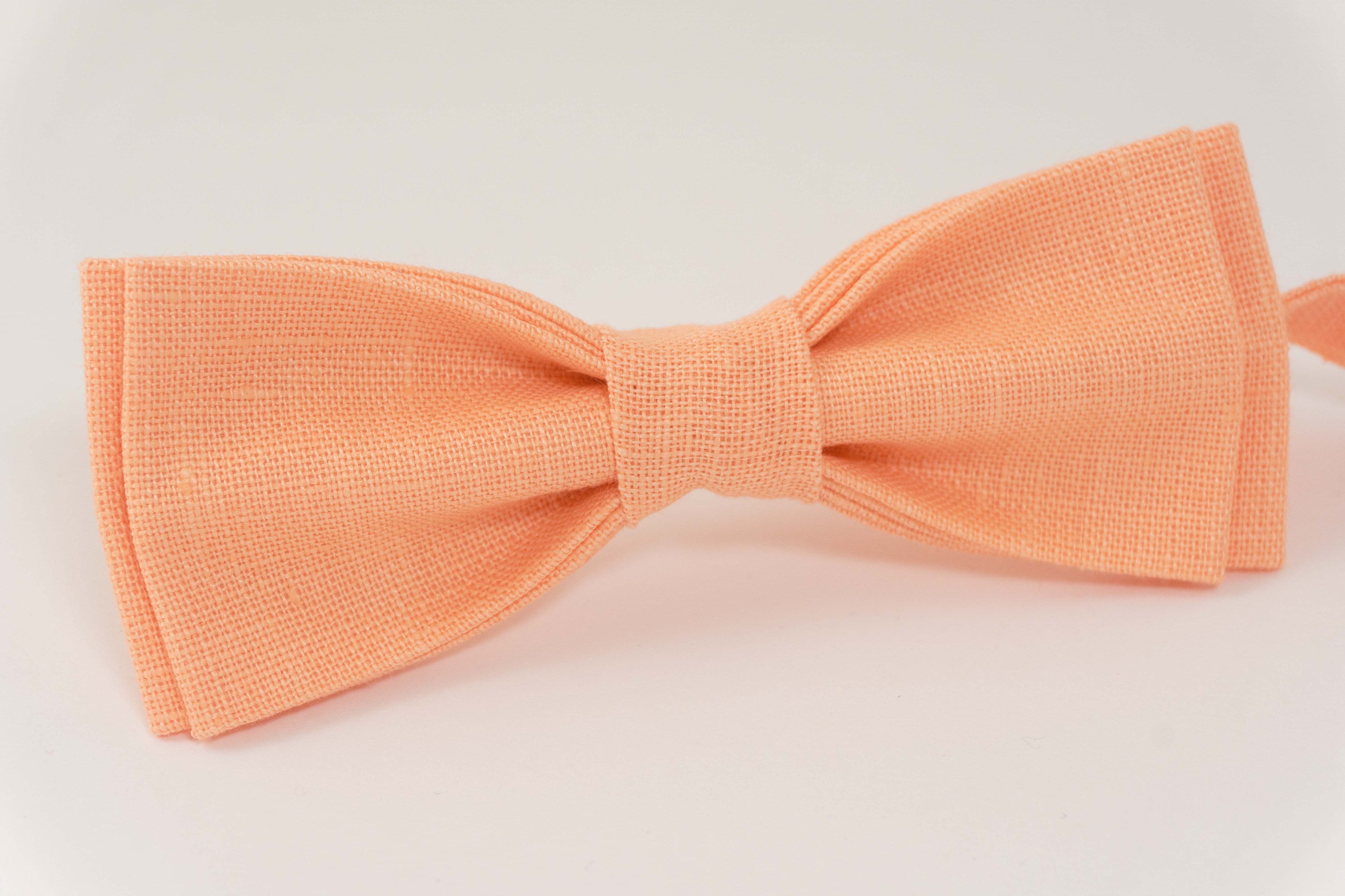 Peach color bow tie wedding bow tie kids bow tie ties for Etsy