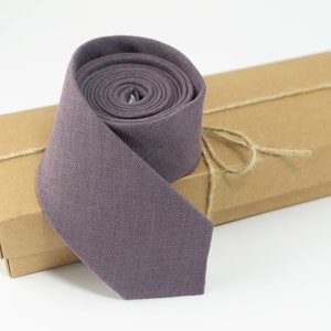 Dusty purple necktie | groomsmen necktie, skinny necktie, wedding ties