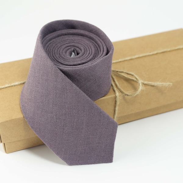 dusty purple tie