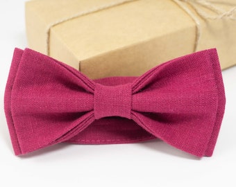 Cyclamen color bow tie | wedding bow ties, best mens ties, boys bow ties