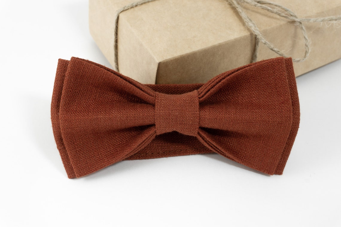 mens rust tie