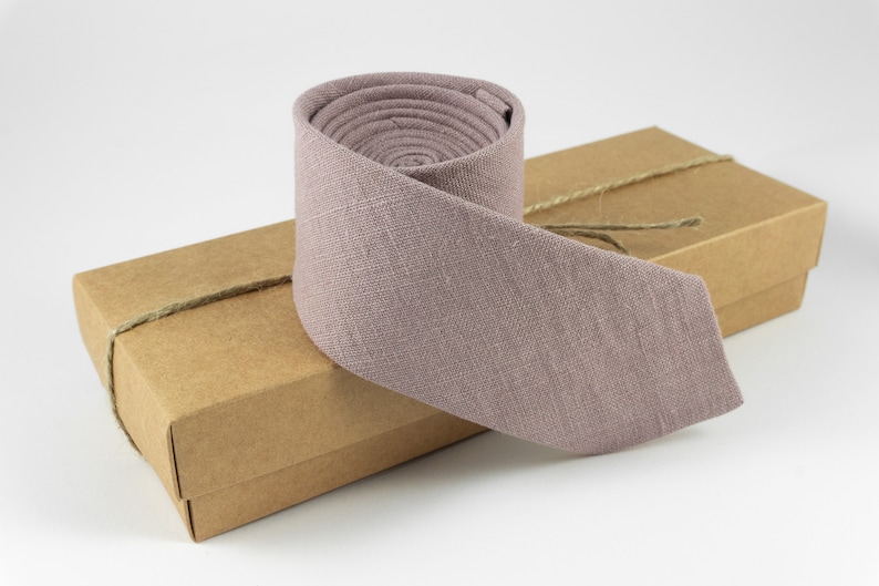 Dusty Mauve Groom Tie Mauve Pink Necktie Mauve purple groomsmen necktie
