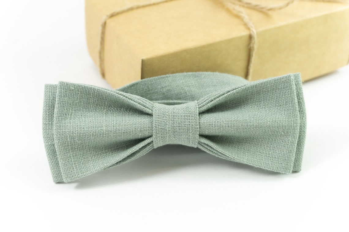 Nœud papillon vert sauge poussiéreux parfait pour les mariages - Etsy