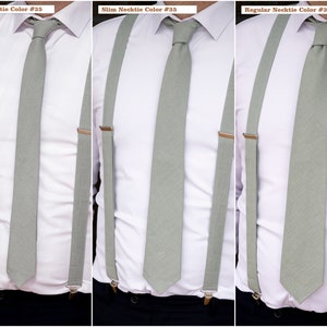 La cravate de mariage et le nœud papillon en mousse peuvent être commandés avec une pochette assortie pour les mariages Cadeau de noeud papillon en lin écologique pour les garçons d'honneur image 8