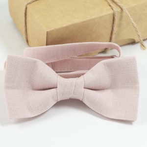 Light dusty rose wedding bow tie | Bow tie for kids
