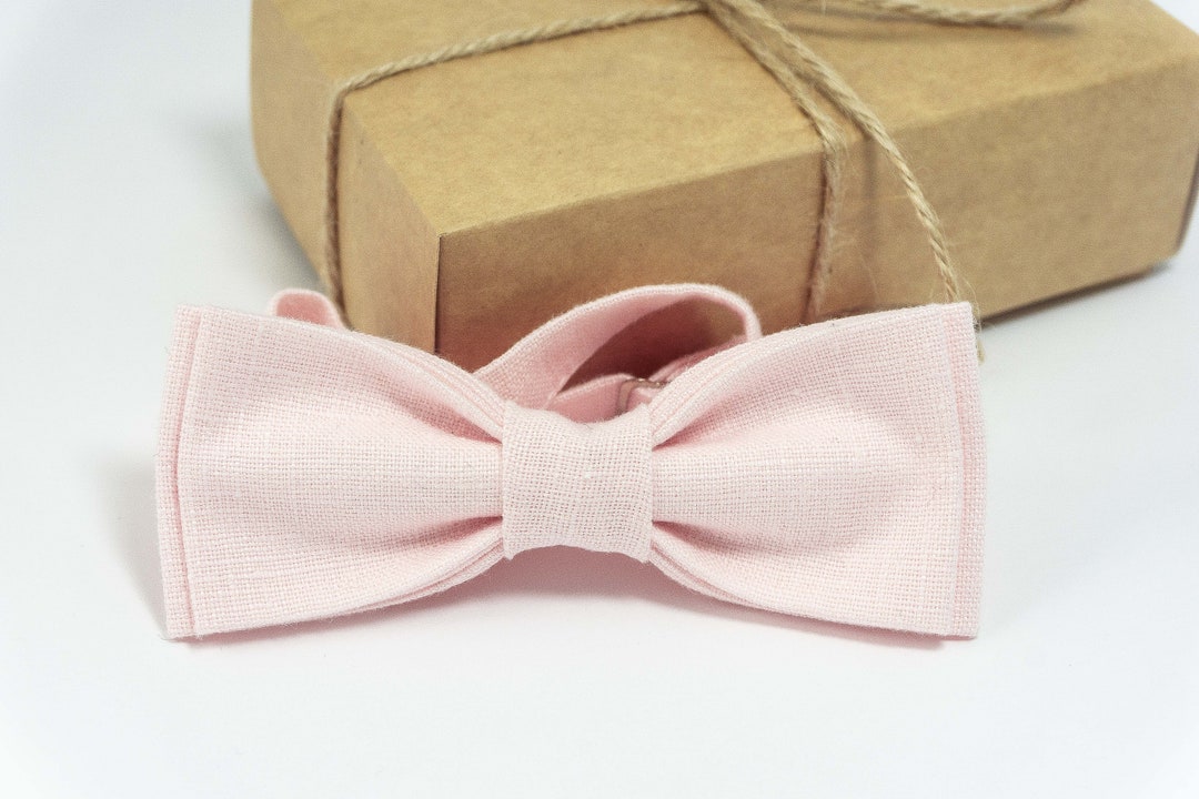 Petal Pink Wedding Bow Ties for Groomsmen Blush Pink Baby Bow Tie ...