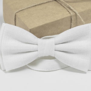 White bow tie | White toddler bow ties, White groomsmen ties, White tied bow ties