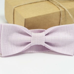 Blush Pink Slim Wedding Bow Ties - Groomsmen Accessory - Baby Bow Tie - Plaid Pattern - Elegant and Stylish Formal Wear