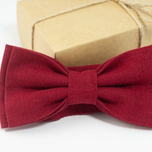 Burgundy Red bow tie | Red mens bow ties, boys ties, mens bow tie, mens pocket square, bow tie for men