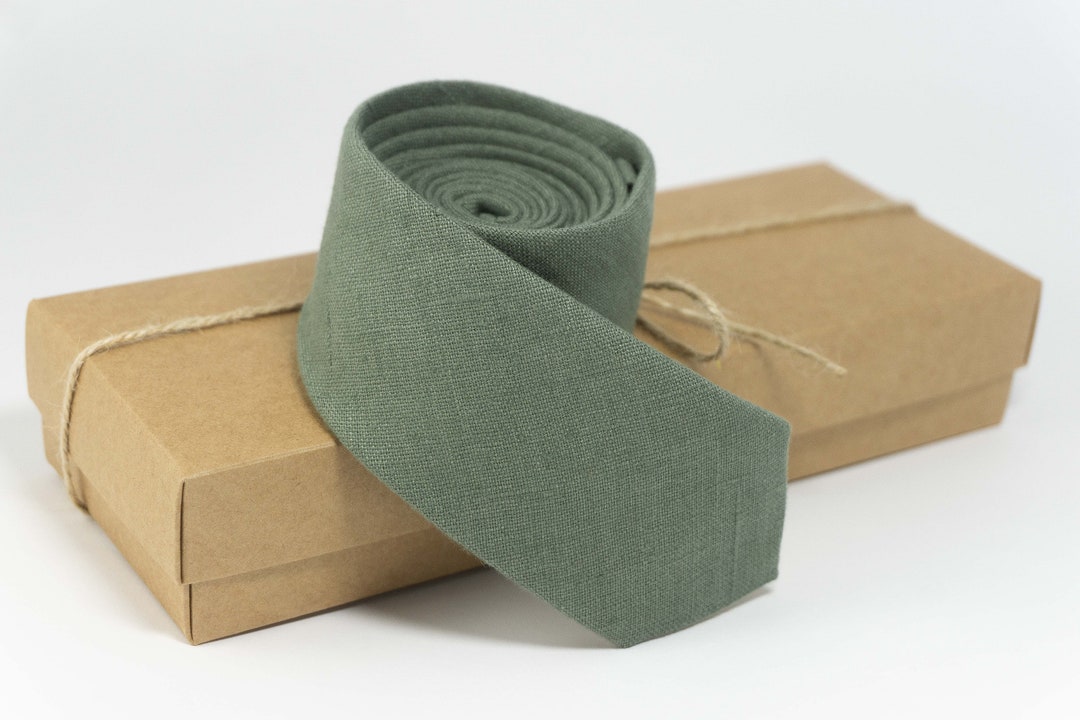 Eucalyptus Necktie Perfect for Weddings, Groomsmen, and Stylish Men Etsy
