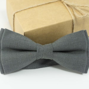 Gray color bow tie | gray wedding ties, men tie, baby bow ties, slim tie