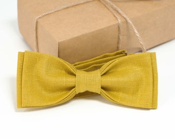 Mustard yellow wedding bow ties for groomsmen | Mustard yellow  baby bow tie, Mustard yellow plaid bow tie