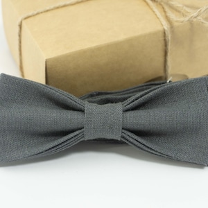 Dark Gray wedding bow tie |  bow ties for men, boys bow ties, skinny tie