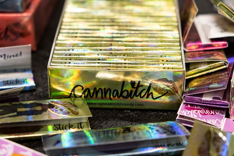 Cannabitch Rolling Papers 1.25 Hemp Vegan Slow Burning Etsy