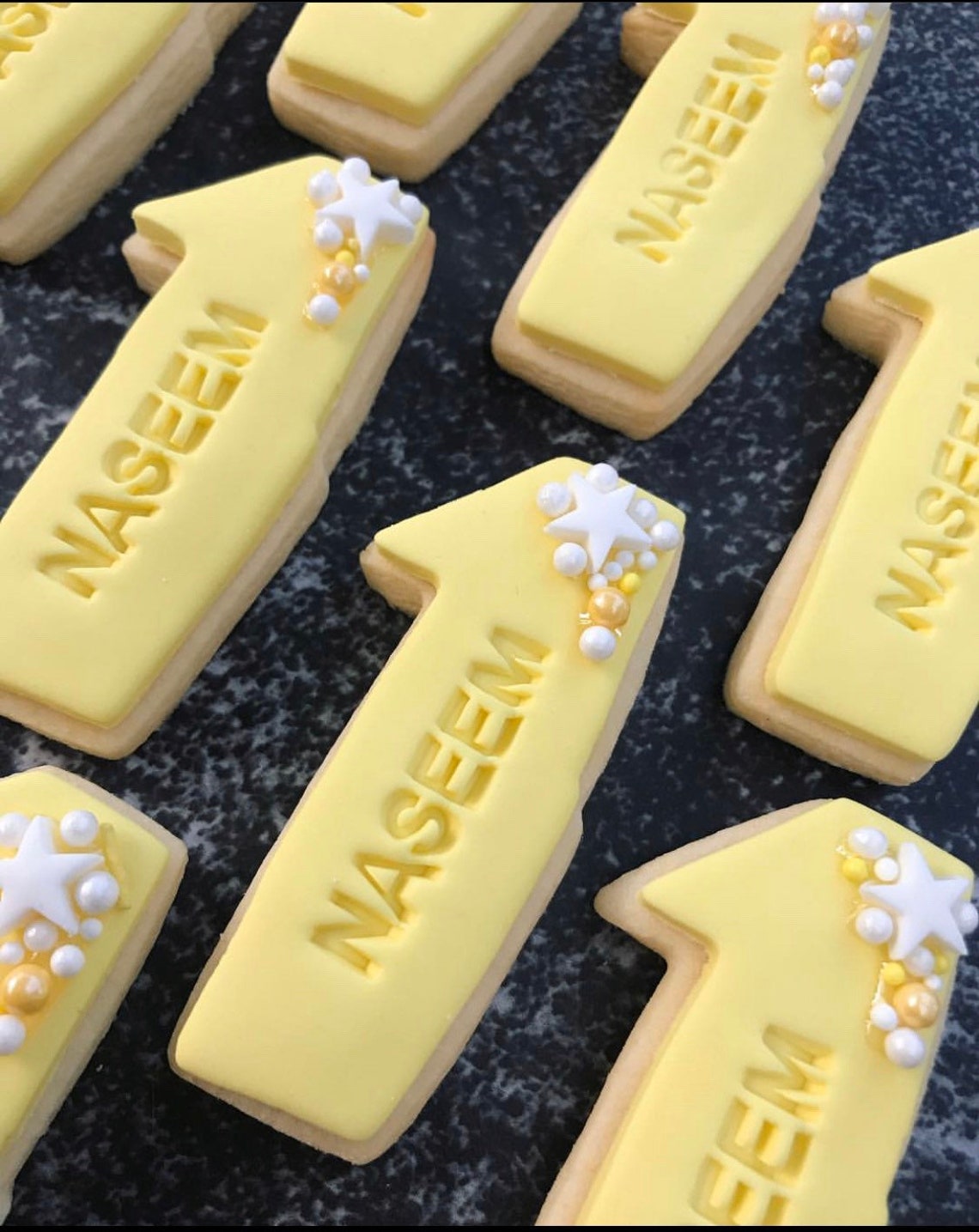 1 Dozen 12 Personalized Number Sugar Cookies topped with Etsy