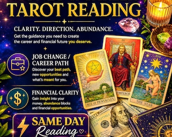 Money and Career Tarot Reading-Job Change, Career Path & Financial Clarity-Guidance for Your Next Move-Same-Day PDF