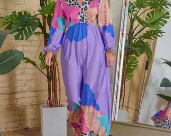 purple animal print prom dress Amarra 89403