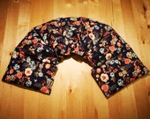 Large XXL 7 Chamber Spelt Pillow Heat Pillow Grain Pillow Neck Pillow 65 x 15 cm quot Flowers quot Floral Country House Floraldesign Spring Floral