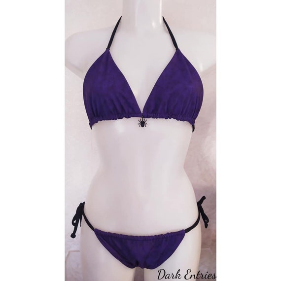 Dark purple hotsell bikini set