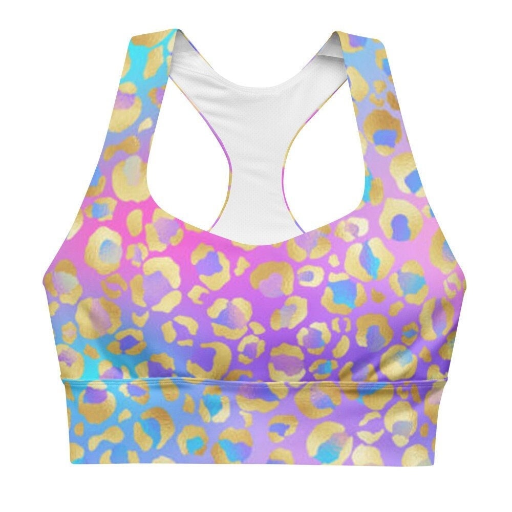 Ethereal Heart Chakra Longline Sports Bra Top by Goddess Swag