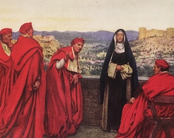 St Catherine of Siena negotiating with Pope Gregory XI