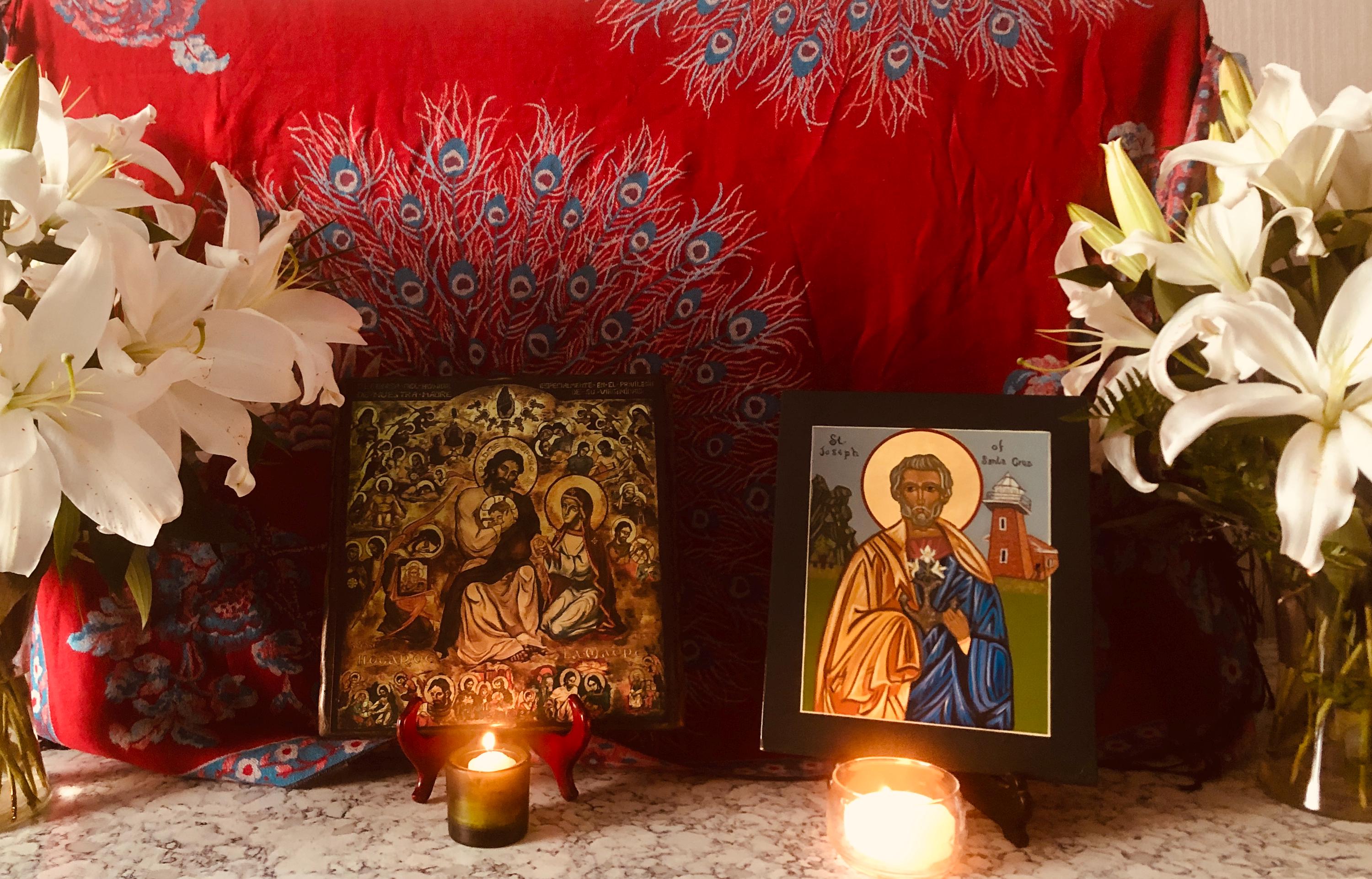 Life of St Joseph Holy Family Wood Mounted Icon Reproduction - Etsy