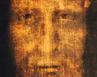 Shroud of Turin + Veil of Manoppello Holy Face of Jesus Prayer Card
