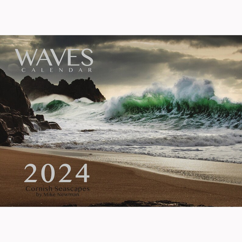 WAVES Calendar 2024 Cornish Waves Seascapes Cornwall Surfing WAVES Calendar 2024 Cornish Waves Seascapes Cornwall Surfing