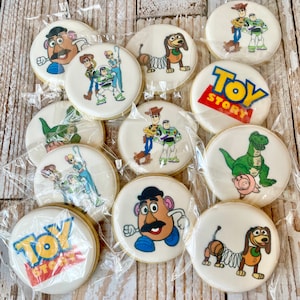 Toy Story Themed Decorated Sugar Cookie Gift Set Toy Story Cookies Toy Story Party Favors