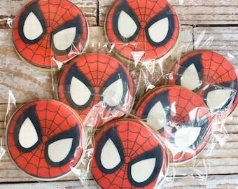 Spiderman Decorated Cookies Birthday Cookies Spiderman Cookie Gift Set