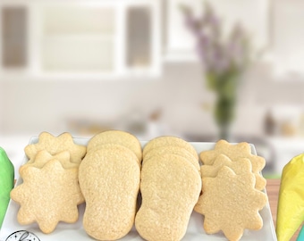Summer Flip Flops Sunshine DIY Cookie Decorating Kit Sugar Cookie Decorating Kit Summer Themed 12 Cookie Set
