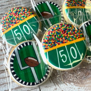 Football Themed Sugar Cookies Decorated Football Cookies Football Watch ...