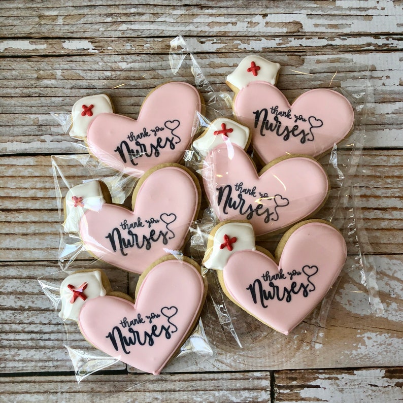 Nurses Week Thank You Nurses Cookies Nurses Day Cookies Etsy