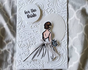 White Bridal Shower Card