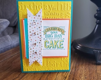 Happy Birthday Cake Card