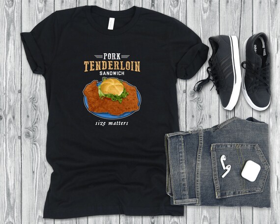 Pork Tenderloin Sandwich Shirt Size Matters T-shirt Iowa - Etsy