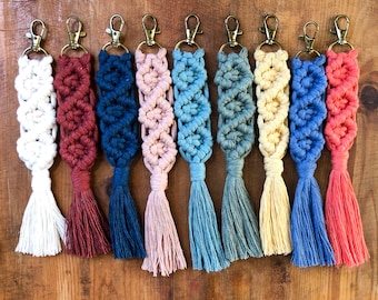 Macrame Keychain | Bridesmaid gift | Mothers Day Gift