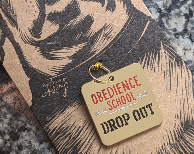 Dog Tag for Your Disobedient Fur Baby - Unique Gift for Dog Lovers
