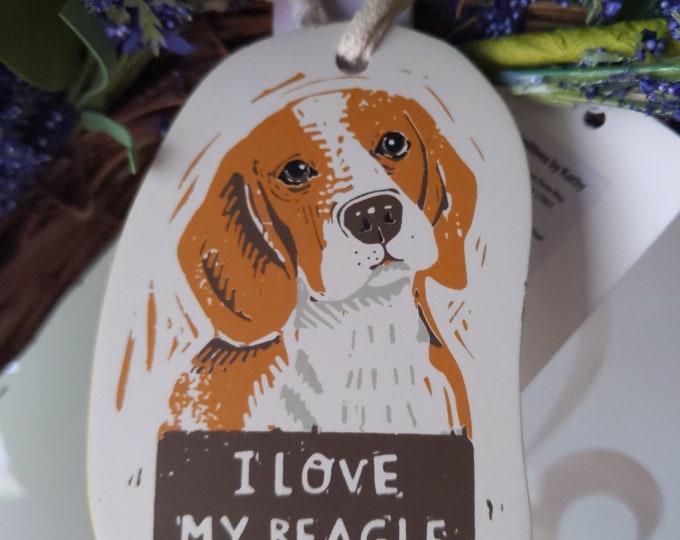 Ornament - I Love My Beagle