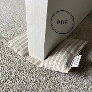 Tutoriel facile de couture de butoirs de porte - Patron PDF butoirs de porte pour débutant - Butoir de porte en téléchargement numérique