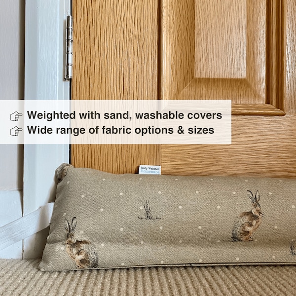 Weighted Draught Excluder - Heavy Draft Excluder - Washable Draft Excluder - Draught Stopper - Door Sausage - Draft Stopper