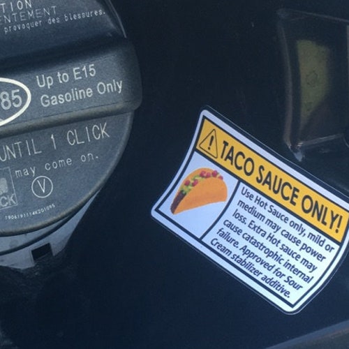 Taco Sauce Only Stickers Toyota Etsy