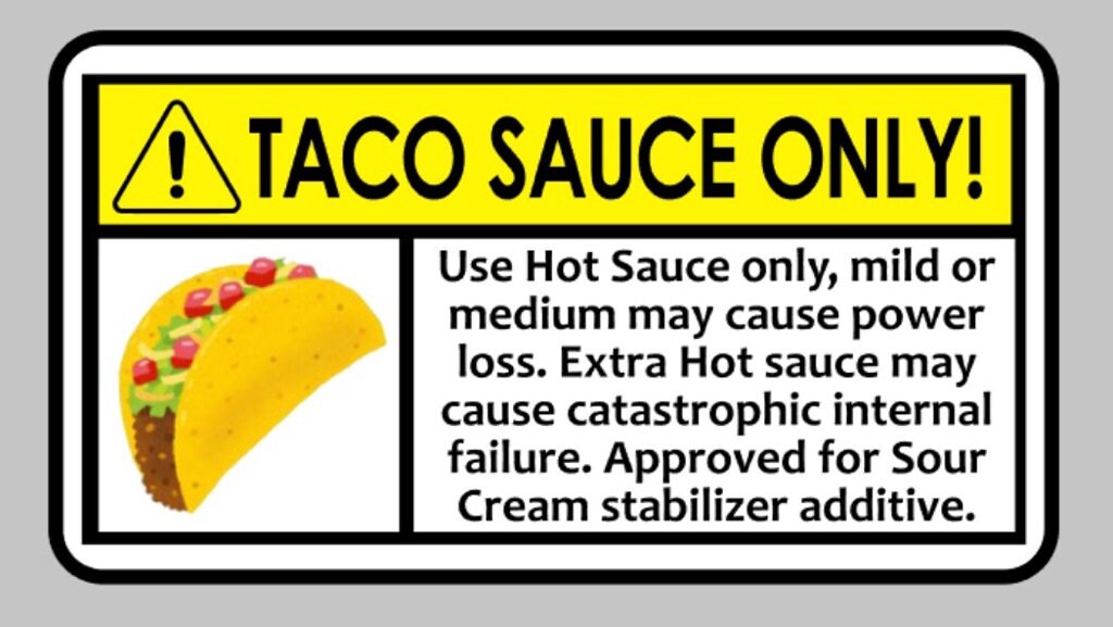 Taco Sauce Only Stickers Toyota Etsy